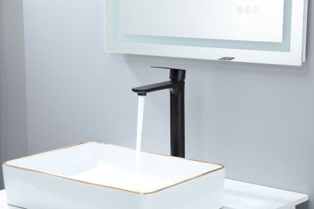 Смеситель для раковины Frap F10806-26 высокий, черный