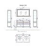 Мебель для ванной Aqwella 5 stars Malaga Mal.01.12/CD 120 крафт темный