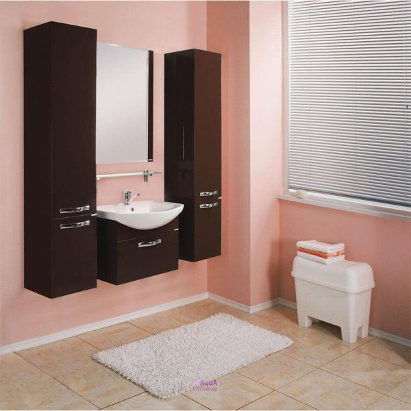 Тумба с раковиной Aquaton Ария 1A134001AA430 65 темно-коричневый