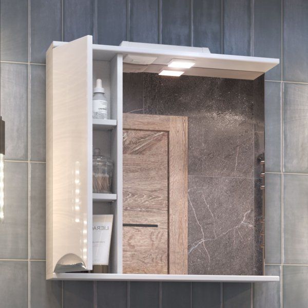 Шкаф VIGO навесной с зеркалом Callao 700 (левый) со спотом (z.CAL.70.L.El)