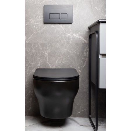 Унитаз подвесной Boheme Fiore 978-SET-B черный матовый