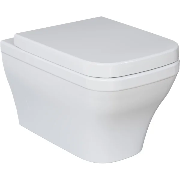 Унитаз подвесной Ambassador Benefit 203T20001R безободковый, белый глянец