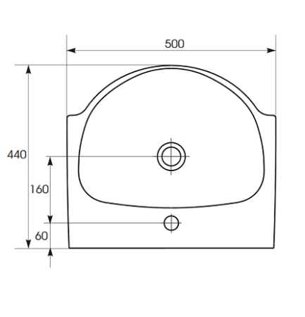 Раковина Cersanit Nati UM-NAT50/1 50