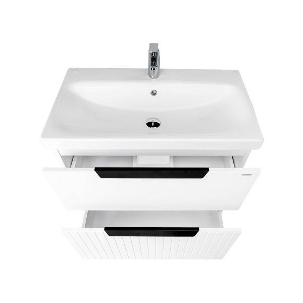 Тумба VIANT "Сицилия" MODUO 80 2 ящика белая 425x764x820 (VSIC80MDBEL-T2Y)