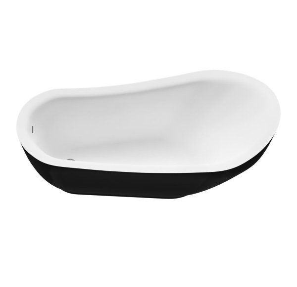 Акриловая ванна отдельностоящая Grossman Style GR-2303MB 180x89 черный матовый