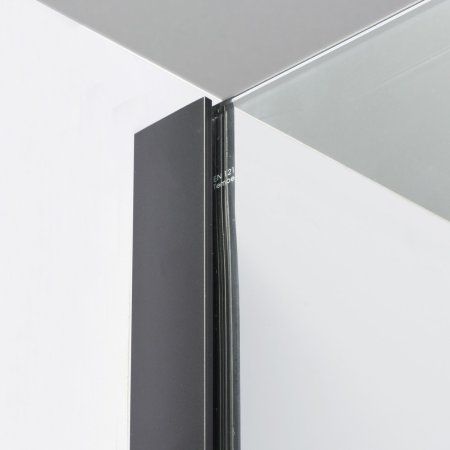 Душевой уголок WasserKRAFT 74P18 профиль черный, стекло прозрачное