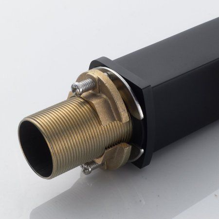 Смеситель для ванны однорычажный с гайкой Shevanik S4601H, Черный