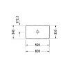 Раковина Duravit DuraSquare 2355600000 60