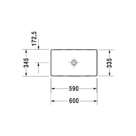 Раковина Duravit DuraSquare 2355600000 60