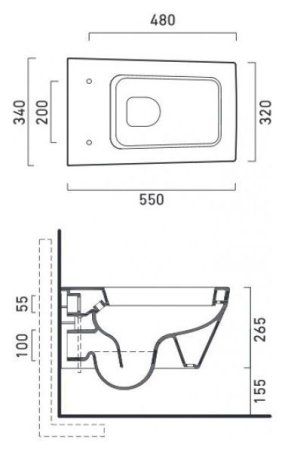 Унитаз подвесной Catalano Star 55