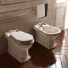 Унитаз приставной Kerasan Retro 101601слив универсальный, фурнитура хром
