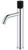 Смеситель Boheme Stick 122-CRB для раковины высокий, хром, матовый черный diamond