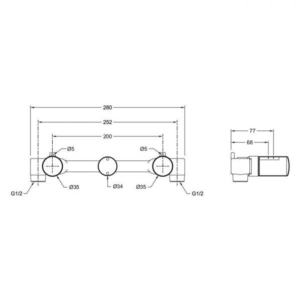 Скрытая монтажная часть Jacob Delafon Grands Boulevards E28138-CP хром
