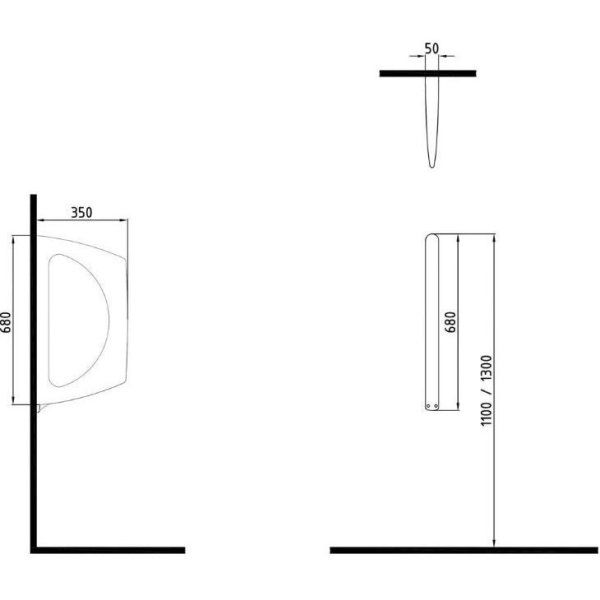 Крышка для писсуара Bien Neptun NuNPPA06801V00W5000 белый