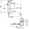 Смеситель Jacob Delafon Strayt E98340-CP для раковины