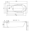 Акриловая ванна Cersanit Santana WP-SANTANA*160 160x70