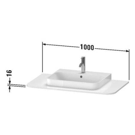 Тумба под раковину Duravit Happy D.2 Plus HP496107171 100 средиземноморский дуб