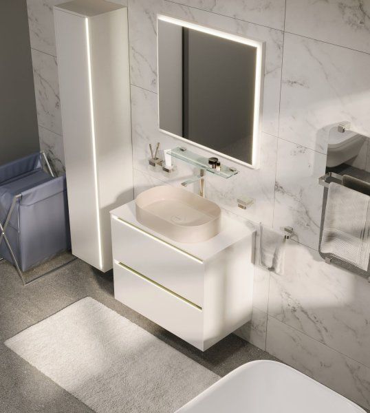 Тумба под раковину Allen Brau Activity 120 1.34015.WM белый матовый/олива браш