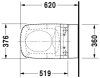 Унитаз подвесной Duravit DuraStyle SensoWash 25425900001-WG Wonder Gliss