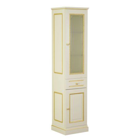 Шкаф-пенал Migliore Ravenna 27068 44 DX avorio/foglia oro