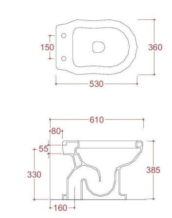 Унитаз приставной ArtCeram Hermitage HEV002 01;00 белый глянцевый