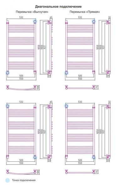 Полотенцесушитель водяной Сунержа Богема 1000x500 состаренная бронза выгнутый