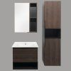 Зеркало-шкаф COMFORTY "Франкфурт-60" дуб шоколадно-коричневый