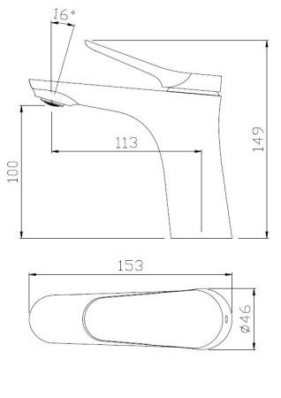 Смеситель для раковины SMARTsant Смарт-Сфера SM293506AA, хром