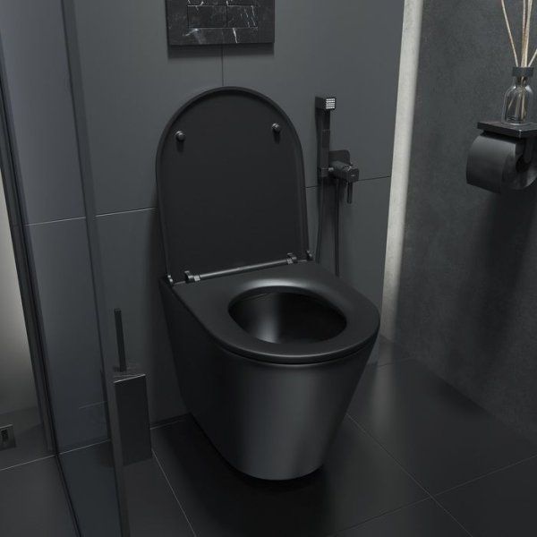 Унитаз подвесной IDDIS Calipso, черный матовый (CARXLRXD3BWGMiNJ25RX)