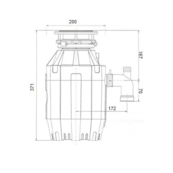 Измельчитель пищевых отходов бытовой Bone Crusher 910 AS