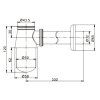 Сифон-стакан Rose RS21 для раковины