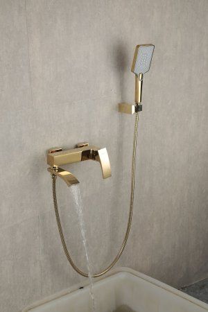 Смеситель для ванны Gappo G3207-3, однорычажный, золото