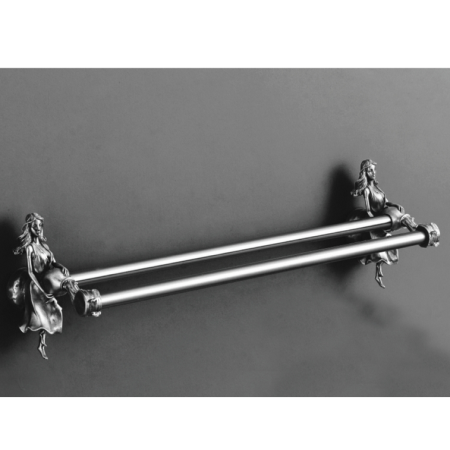 Полотенцедержатель Art&Max Athena AM-0618-T двойной серебро