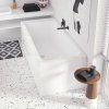 Излив Villeroy & Boch Architectura Square TVT125002000K5 для ванны, черный матовый