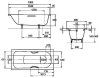 Ванна стальная Kaldewei Saniform Plus 375-1 180x80 см Anti-slip + Easy-clean