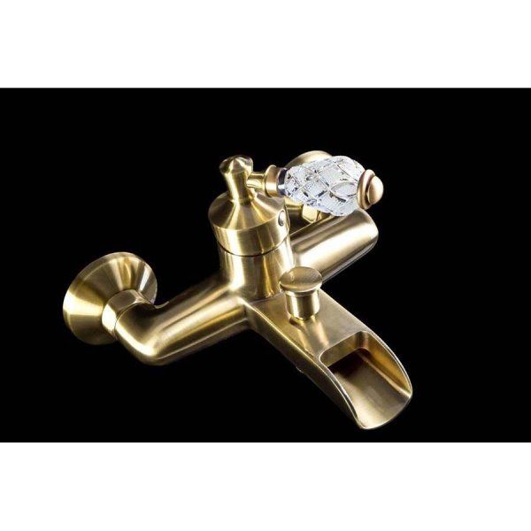 Смеситель Boheme Vogue crystal 203-CRST для ванны, бронза
