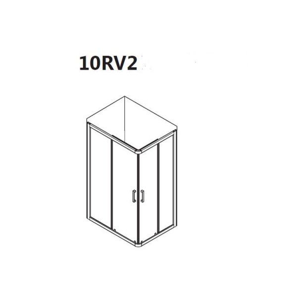 Душевой уголок Ravak 10° 10RV2-90 Transparent, хром