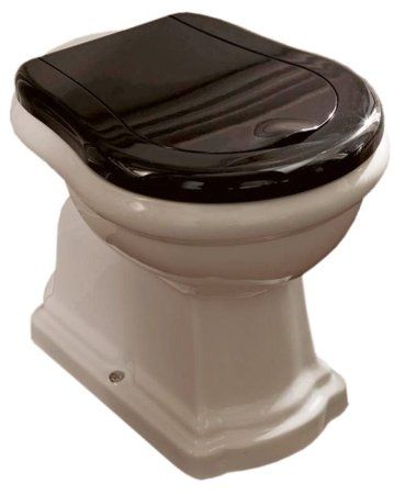 Унитаз приставной Kerasan Retro 101001 вертикальный выпуск, фурнитура золото