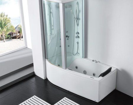 Акриловая ванна Gemy G8040 B L с гидромассажем