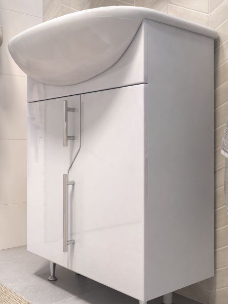 Тумба под раковину VIGO Turin 600-2-0 (Уют) поставляется в разобранном виде (226)