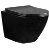 Унитаз Rea Carlo Mini Rimless Black C8936 (подвесной) черный