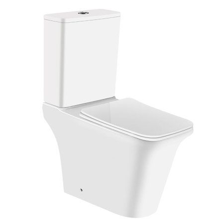 Унитаз напольный Azario AVERO 660x360х820 безободковый с бачком и сиденьем микролифт (AZ-3121)