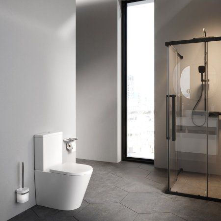 Унитаз-компакт безободковый с сиденьем микролифт AM.PM Func C8F8600SC