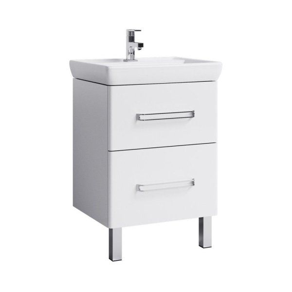 Мебель для ванной Aqwella Нео Neo.01.07 70 напольная, зеркало, белая