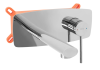 Смеситель для раковины (умывальника) REA OVAL CHROME + BOX хром скрытого монтажа, REA-B5124