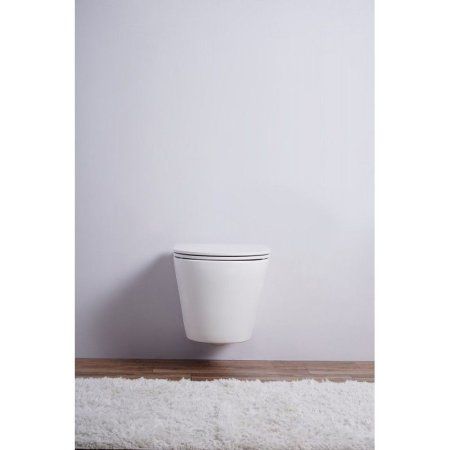 Унитаз подвесной Esbano Clavel безободковый, белый матовый