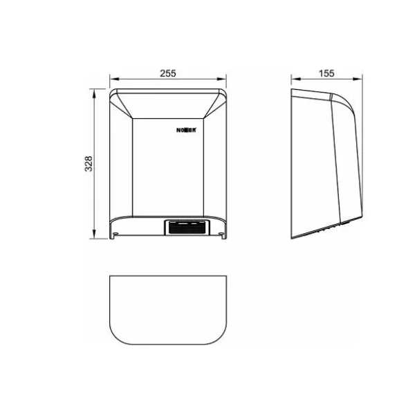 Сушилка для рук белый Nofer Fuga 01861.W
