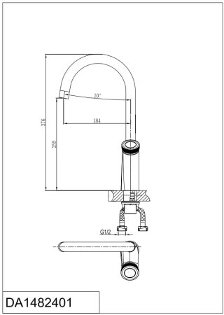 Смеситель для кухни DK Bayern.Alfeld  (DA1482401)