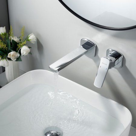 Смеситель для раковины однорычажный встроенный Shevanik S9941, Хром