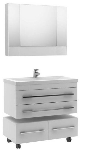 Тумба под раковину Aquanet Верона 00175387 100 черная, подвесная